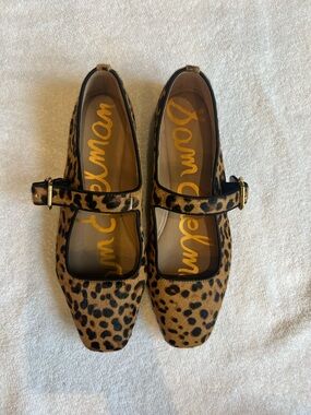 Sam Edelman Michaela Leopard-Print Ballet Flats in Brown and Black